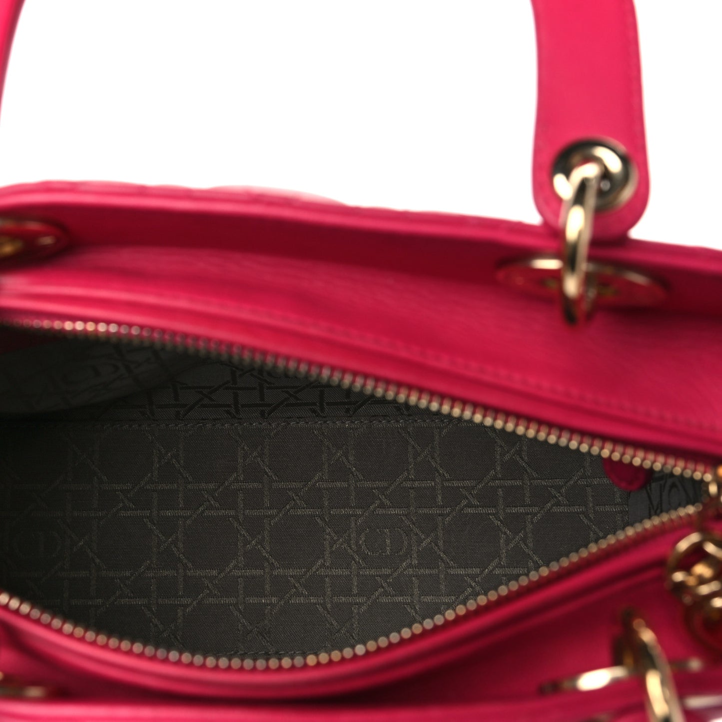 Lambskin Cannage Medium Lady Dior Pink