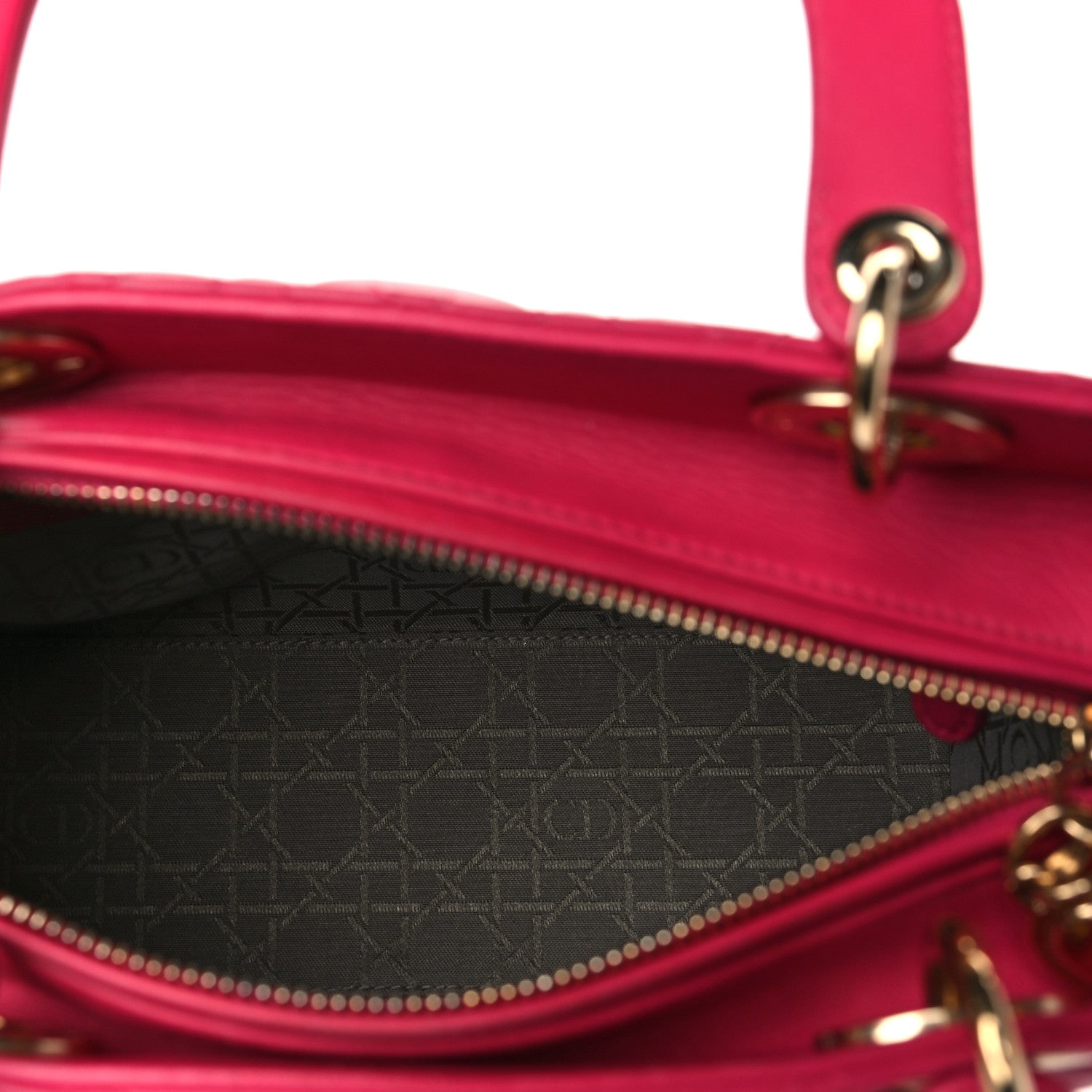 Christian Dior Lambskin Cannage Medium Lady Dior Pink 5 of 10