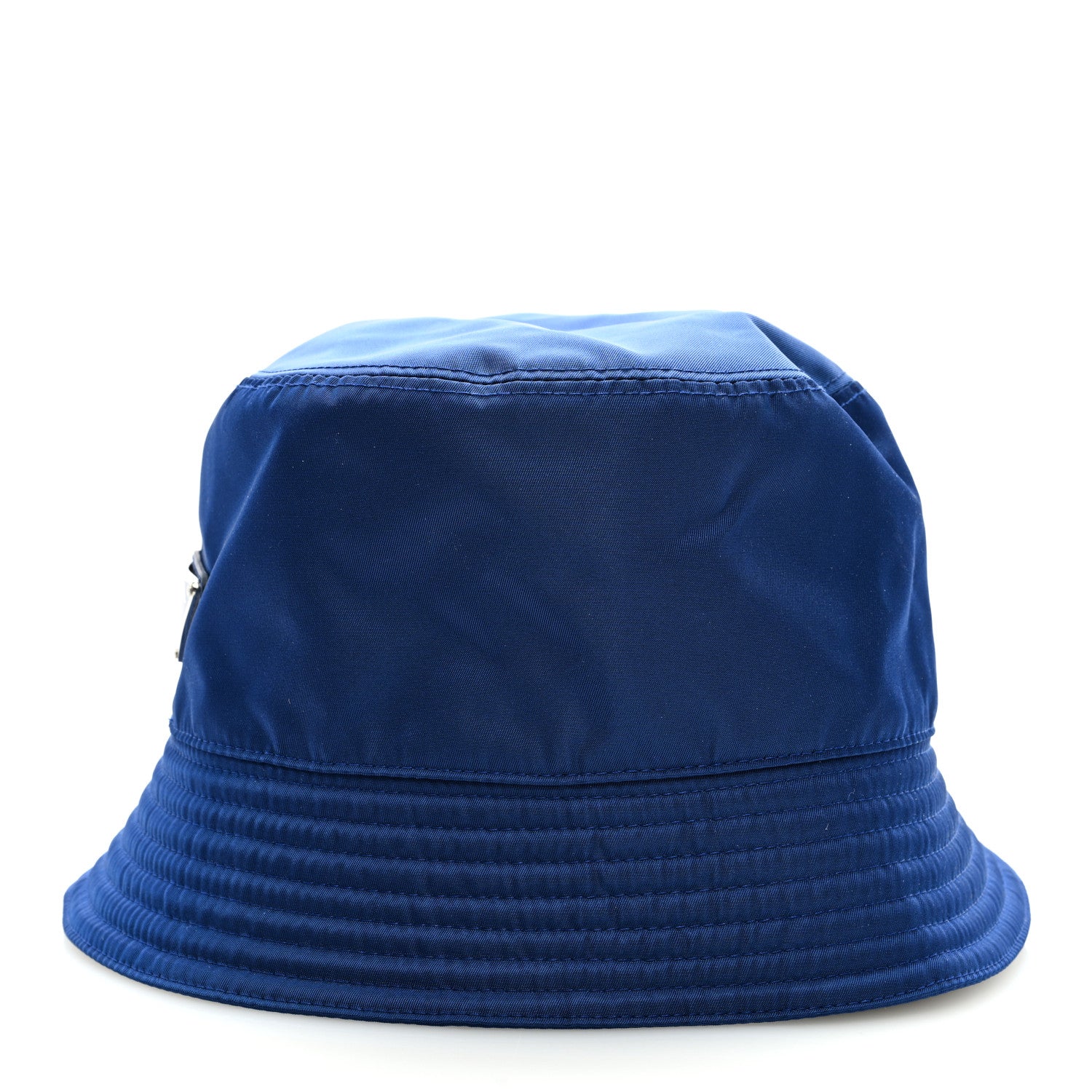Prada Nylon Metal Triangle Logo Mens Bucket Hat M Bluette 4 of 7