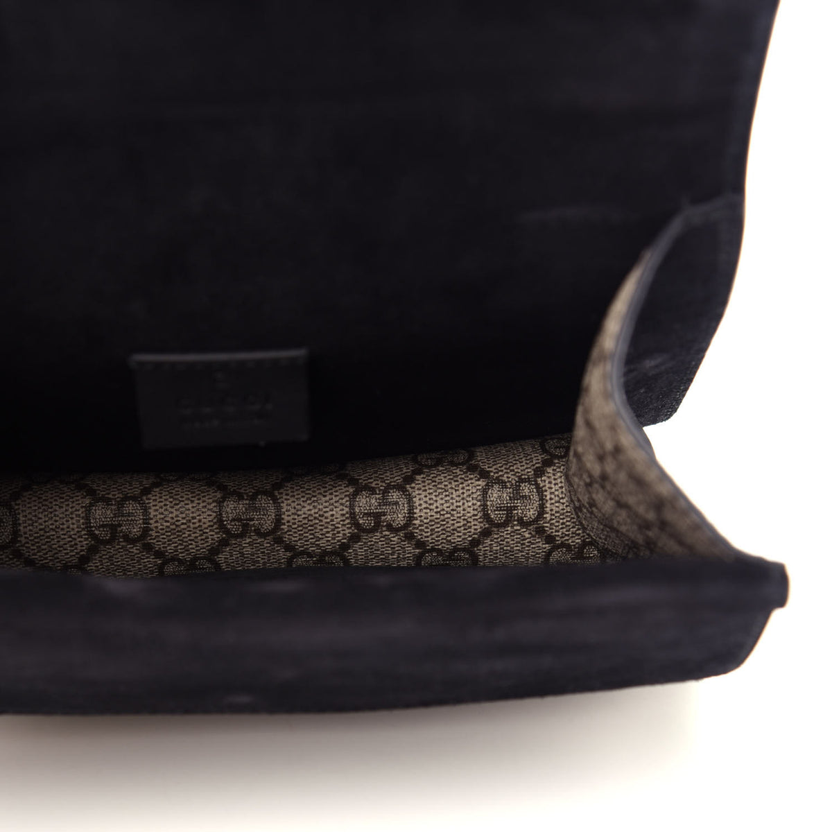 GG Supreme Monogram Mini Dionysus Shoulder Bag Black