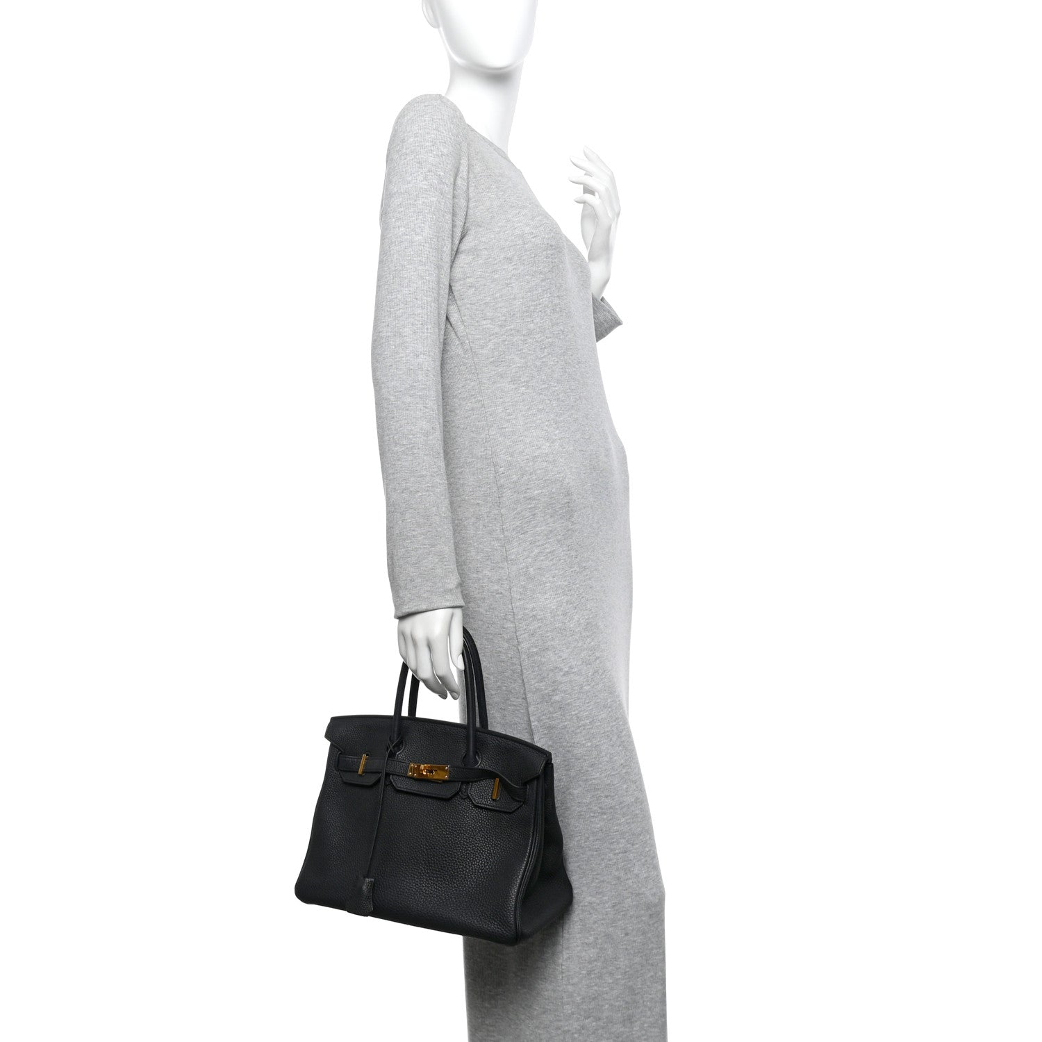 Hermes Togo BIRKIN 30 Black 2 of 9