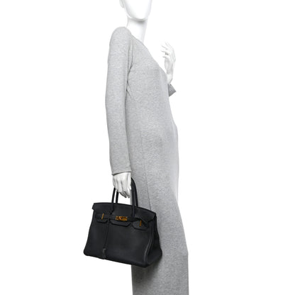 Hermes Togo BIRKIN 30 Black 2 of 9