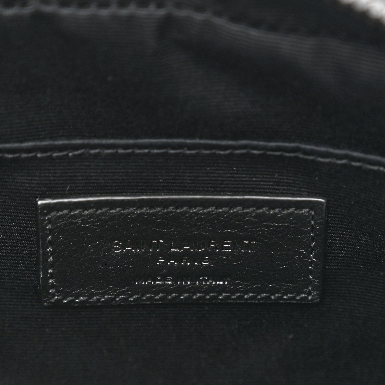 Saint Laurent Calfskin Matelasse Monogram Monochrome Lou Camera Bag Black 7 of 9