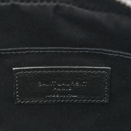 Saint Laurent Calfskin Matelasse Monogram Monochrome Lou Camera Bag Black 7 of 9