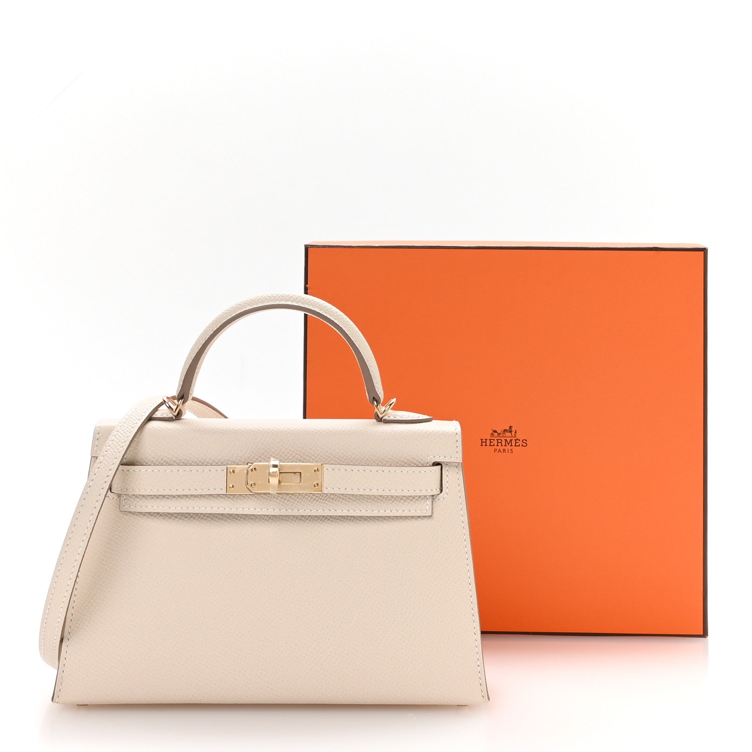 Hermes Epsom Mini Kelly Sellier 20 Craie 11 of 11