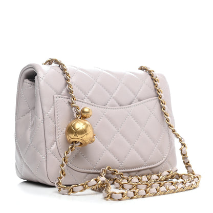 Chanel Lambskin Quilted Mini Pearl Crush Flap Light Purple 2 of 4