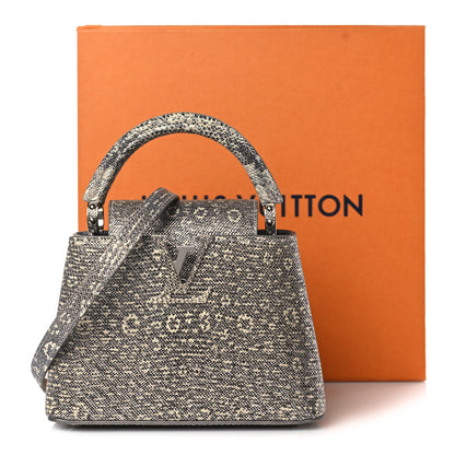 Louis Vuitton Lizard Mini Capucines Argento 9 of 9