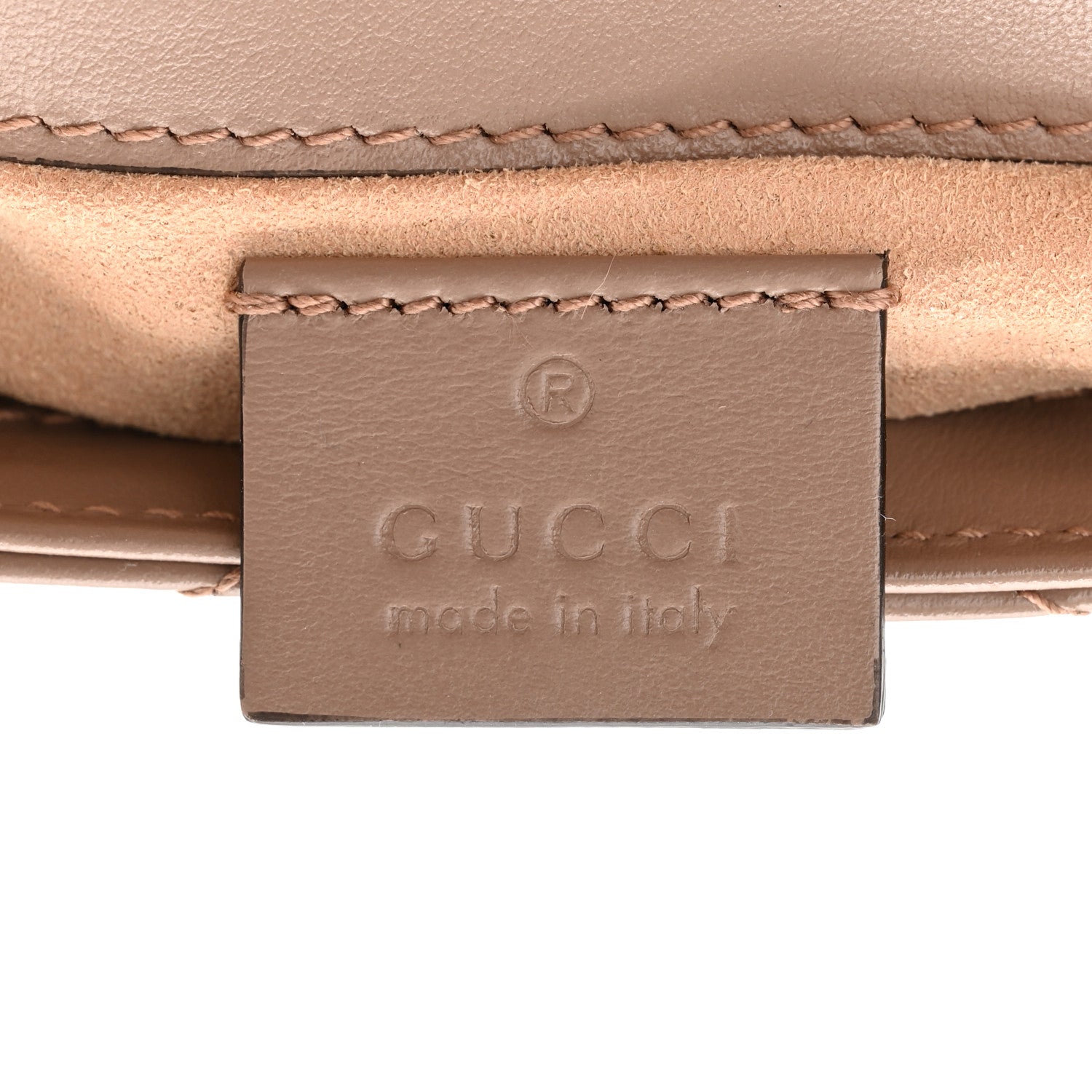 Gucci Calfskin Matelasse Super Mini GG Marmont Shoulder Bag Porcelain Rose 6 of 11