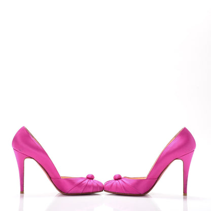 Christian Louboutin Satin Knotted Pumps 39.5 Pink 6 of 19