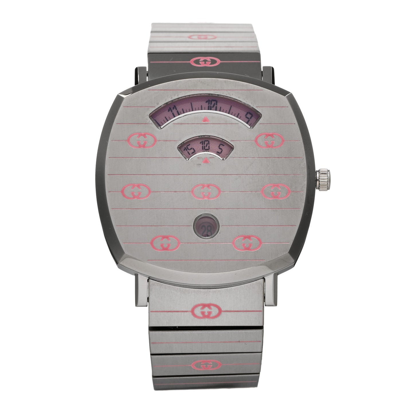 Stainless Steel 38mm Grip Quartz Watch Pink