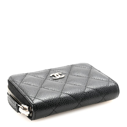 Chanel Caviar Quilted Zip Coin Purse Black 4 of 6