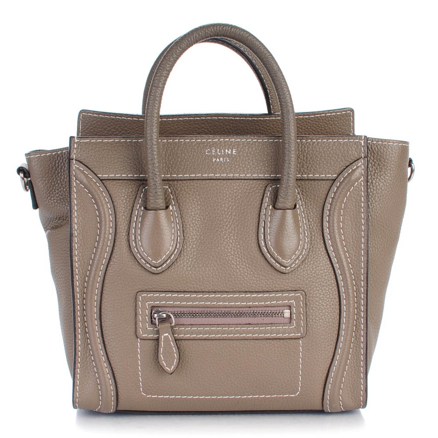 Drummed Calfskin Nano Luggage Souris
