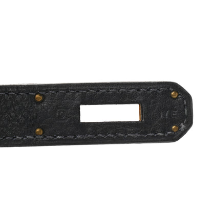 Hermes Taurillon Clemence Birkin 35 Bleu Indigo 7 of 13