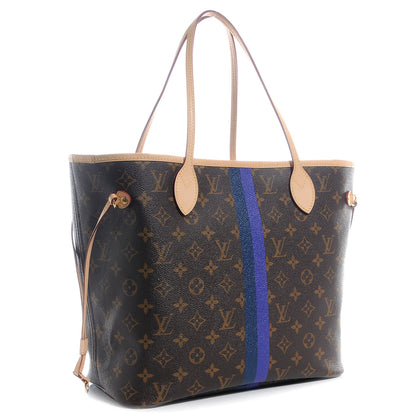 Louis Vuitton Monogram My LV Heritage Neverfull MM Violet Blue Marine 4 of 8