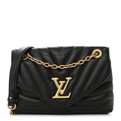 Louis Vuitton Calfskin New Wave Chain MM NM Black 1 of 9