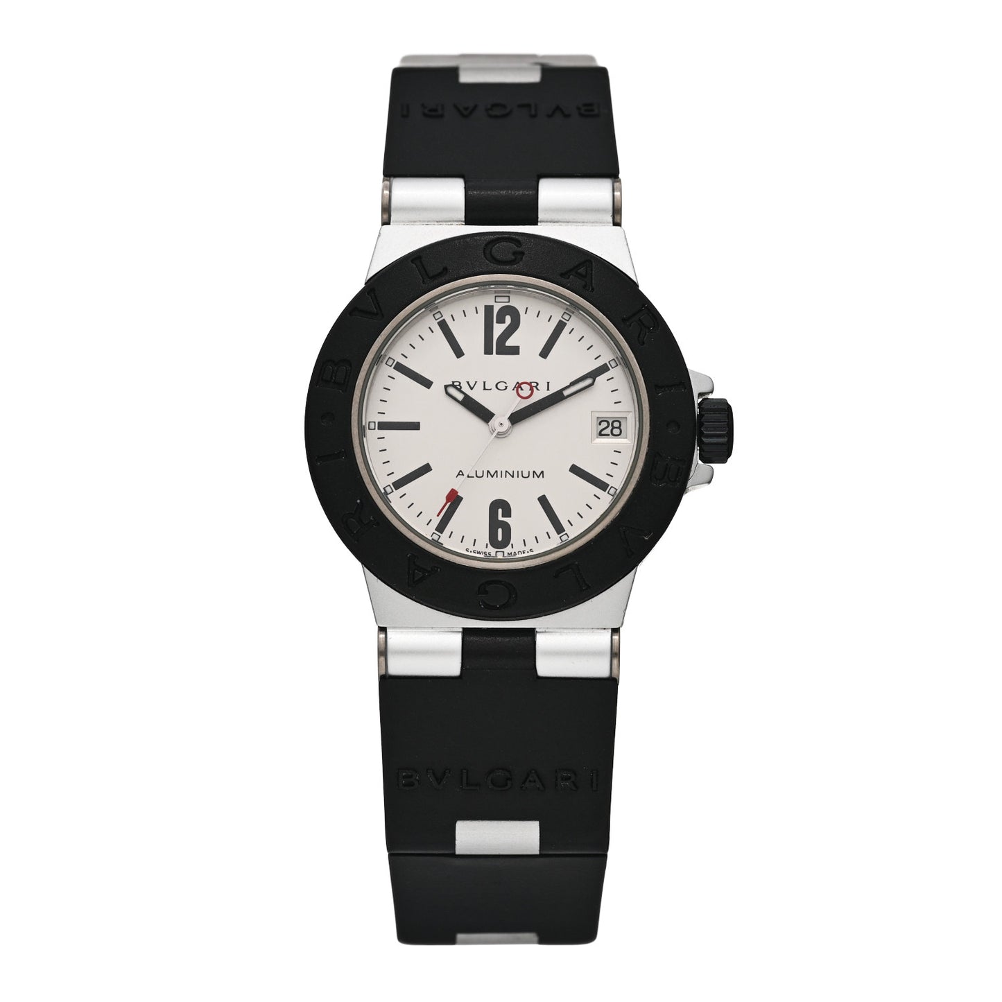 Aluminum Rubber 32mm Diagono Quartz Watch