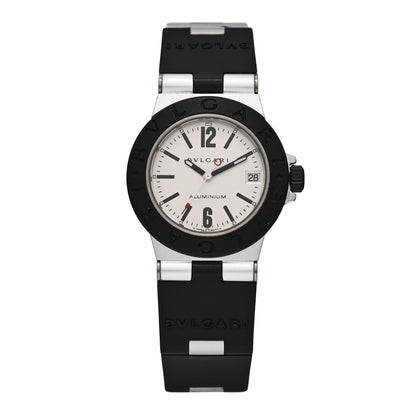 Bulgari Aluminum Rubber 32mm Diagono Quartz Watch 1 of 4