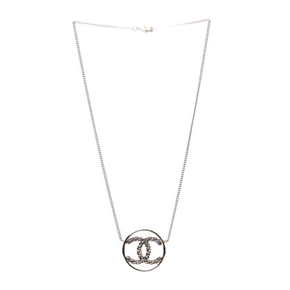 Chanel Baguette Crystal High Society CC Pendant Necklace Gold 3 of 6