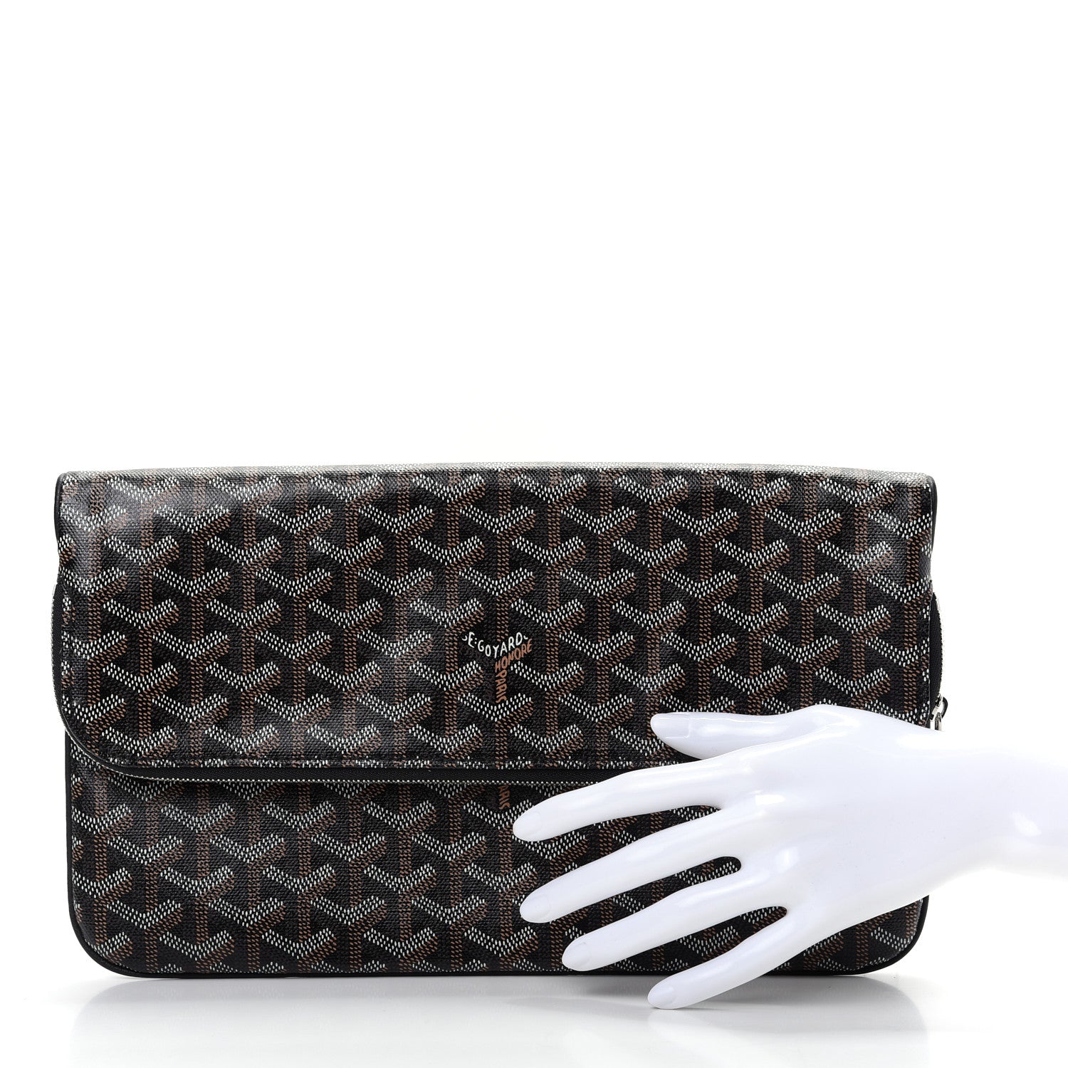 Goyard Goyardine Sainte Marie Soft Clutch Black 2 of 8