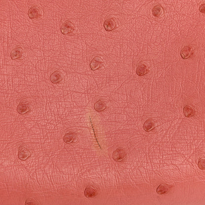 Prada Ostrich Large Galleria Double Zip Tote Begonia 12 of 15