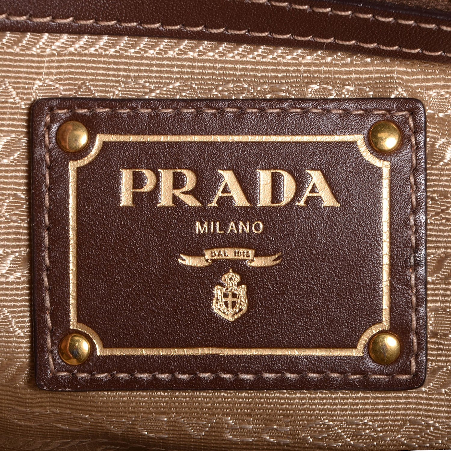 Prada Jacquard Logo Tote Corda Bruciato 7 of 9