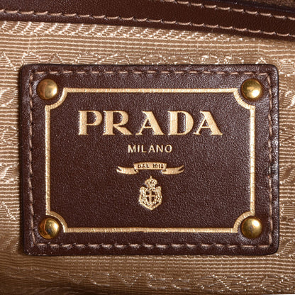 Prada Jacquard Logo Tote Corda Bruciato 7 of 9
