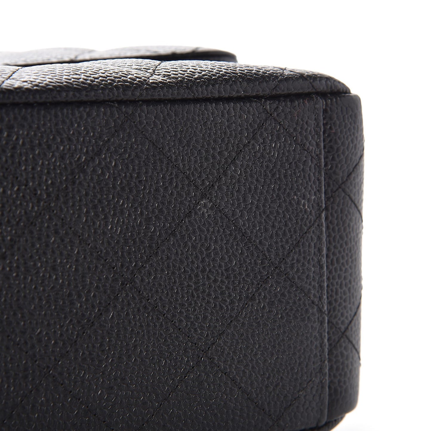 Caviar Quilted Maxi Double Flap Black
