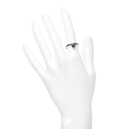 David Yurman Sterling Silver Diamond 6mm Elements Ball Ring 49 5 2 of 5