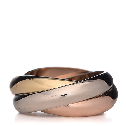 Cartier 18K Pink Yellow White Gold Trinity Ring 52 6 1 of 6