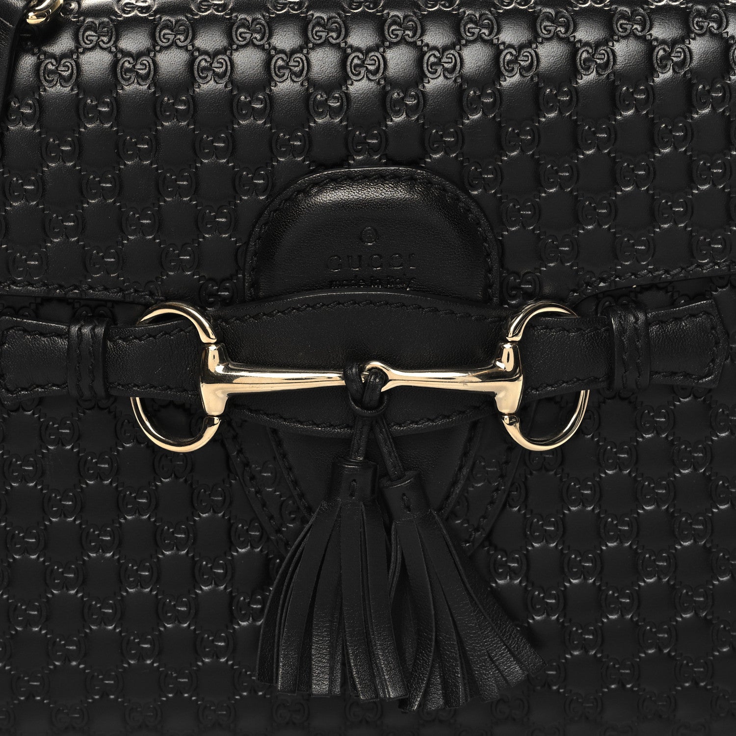 Gucci Microguccissima Medium Emily Chain Shoulder Bag Black 8 of 13