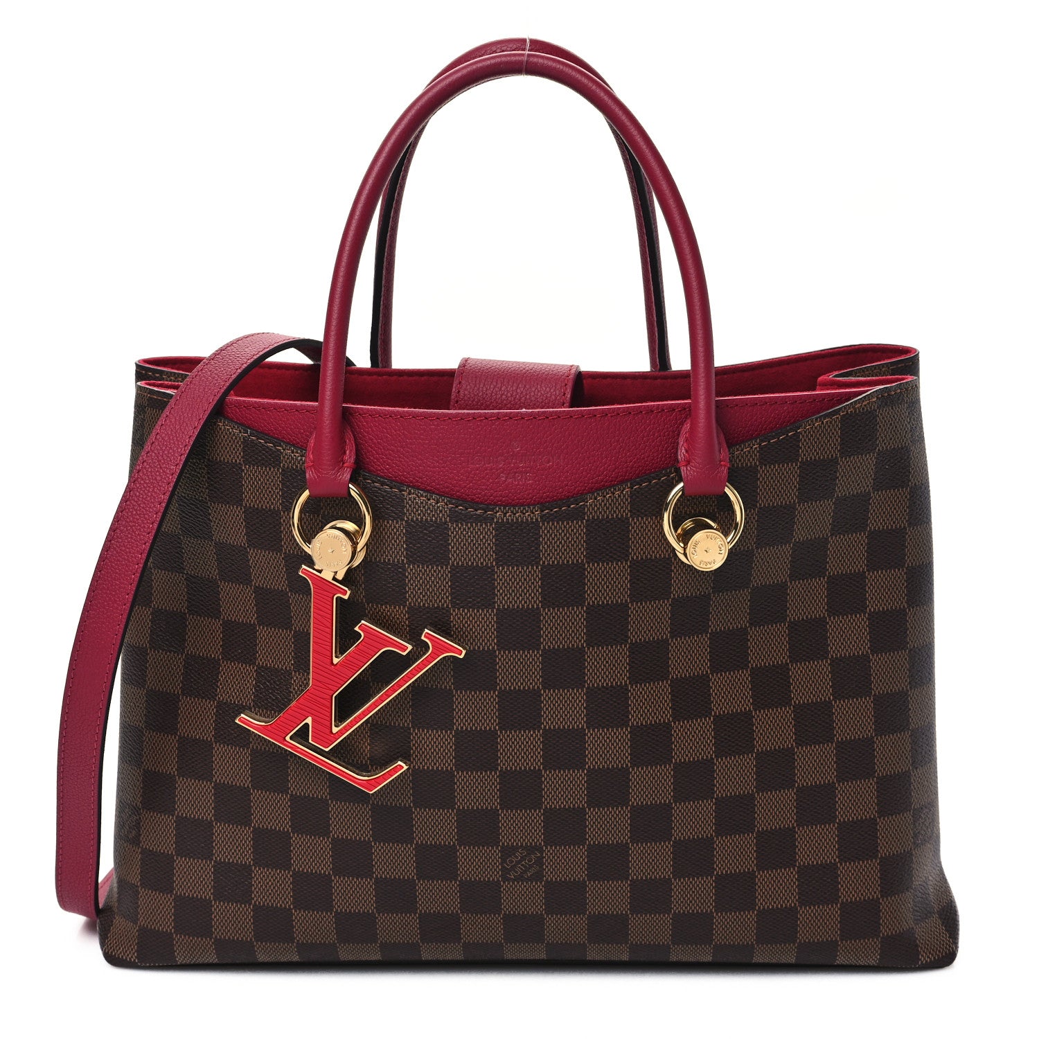 Louis Vuitton Damier Ebene LV Riverside Lie De Vin 1 of 9