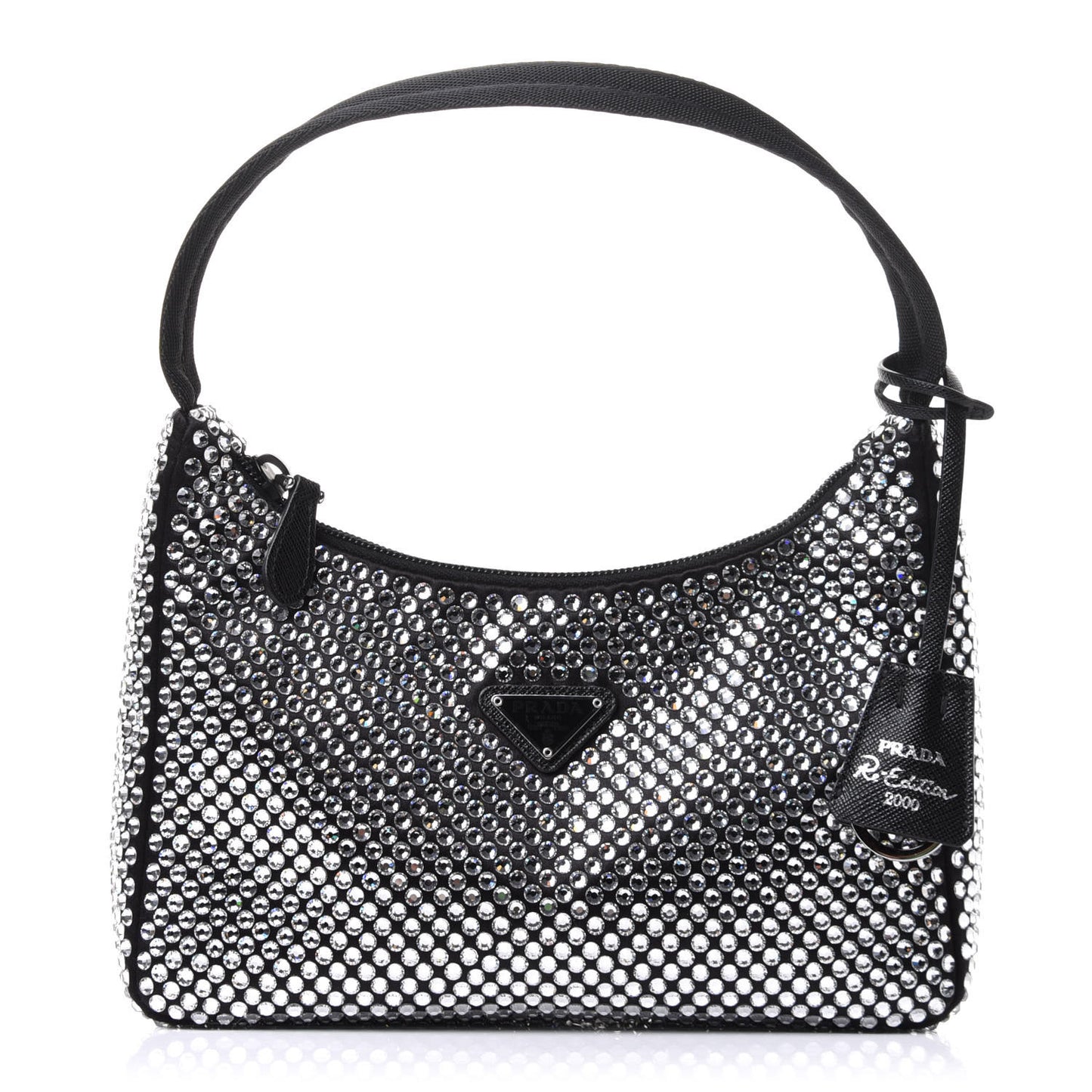 Satin Crystal Mini Re-Edition 2000 Bag Cristal