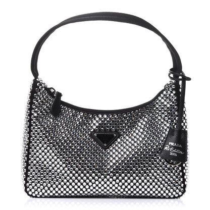 Prada Satin Crystal Mini Re-Edition 2000 Bag Cristal 1 of 12