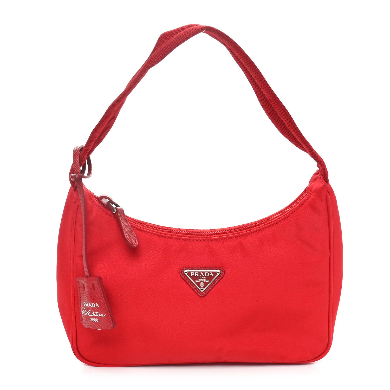 Prada Tessuto Nylon Mini Re-Edition 2000 Bag Rosso 1 of 9