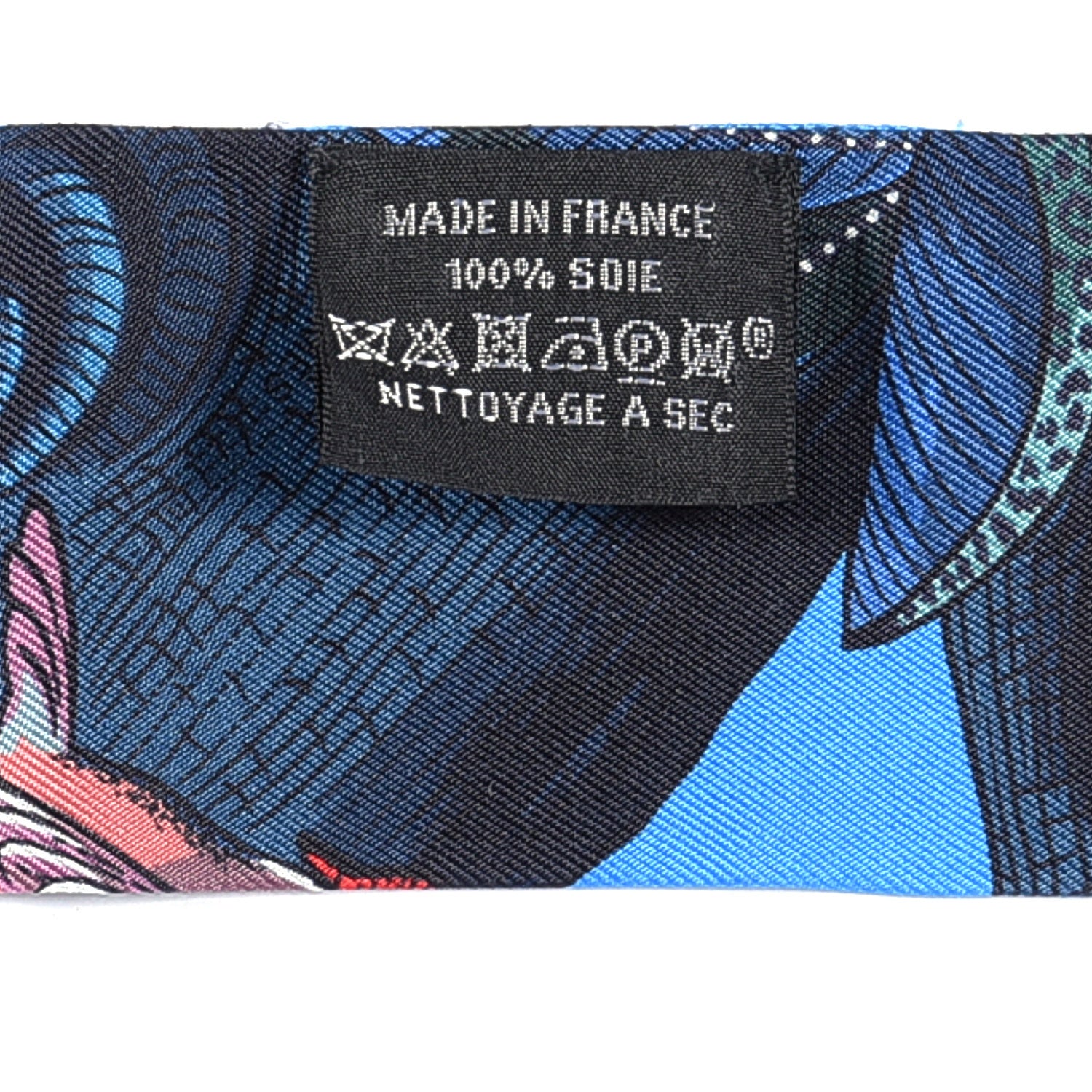 Hermes Silk Tree Of Song Twilly Cobalt Rouge 5 of 6