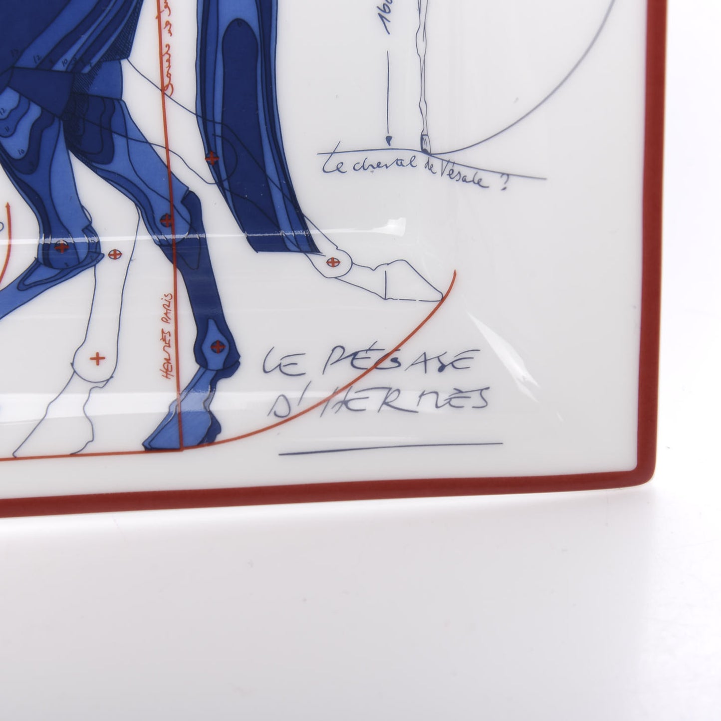 Porcelain Pegase Change Tray Anis Outremer