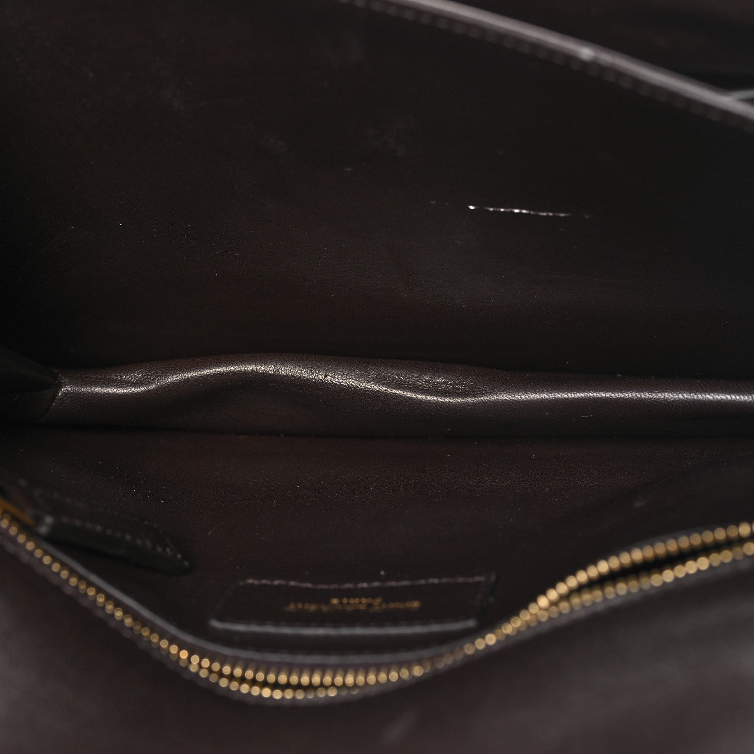 Saint Laurent Shiny Crocodile Embossed Calfskin Le Maillon Satchel Coffee 5 of 12