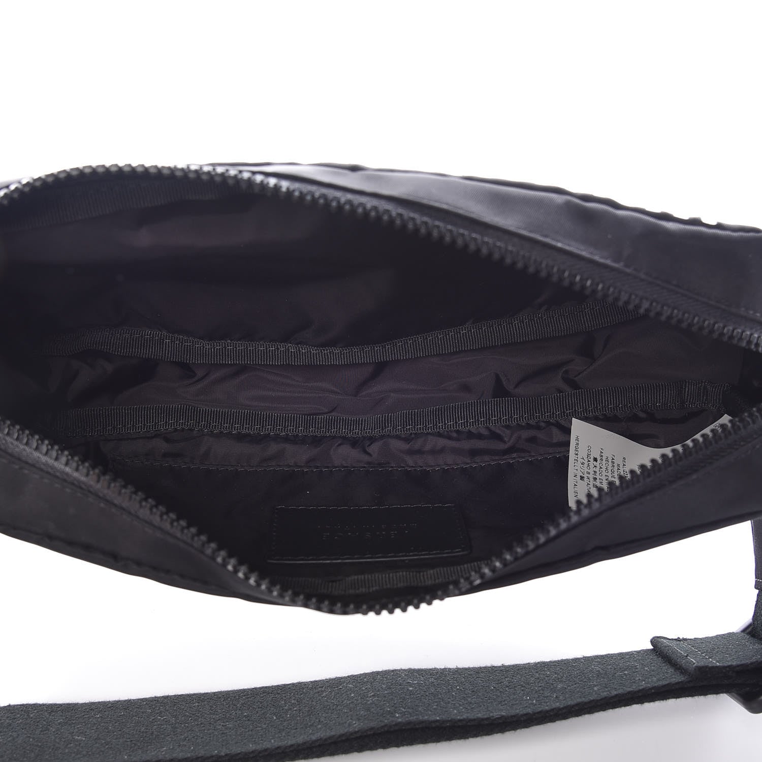Versace Nylon Logo Two Tone Belt Bag Black 5 of 9