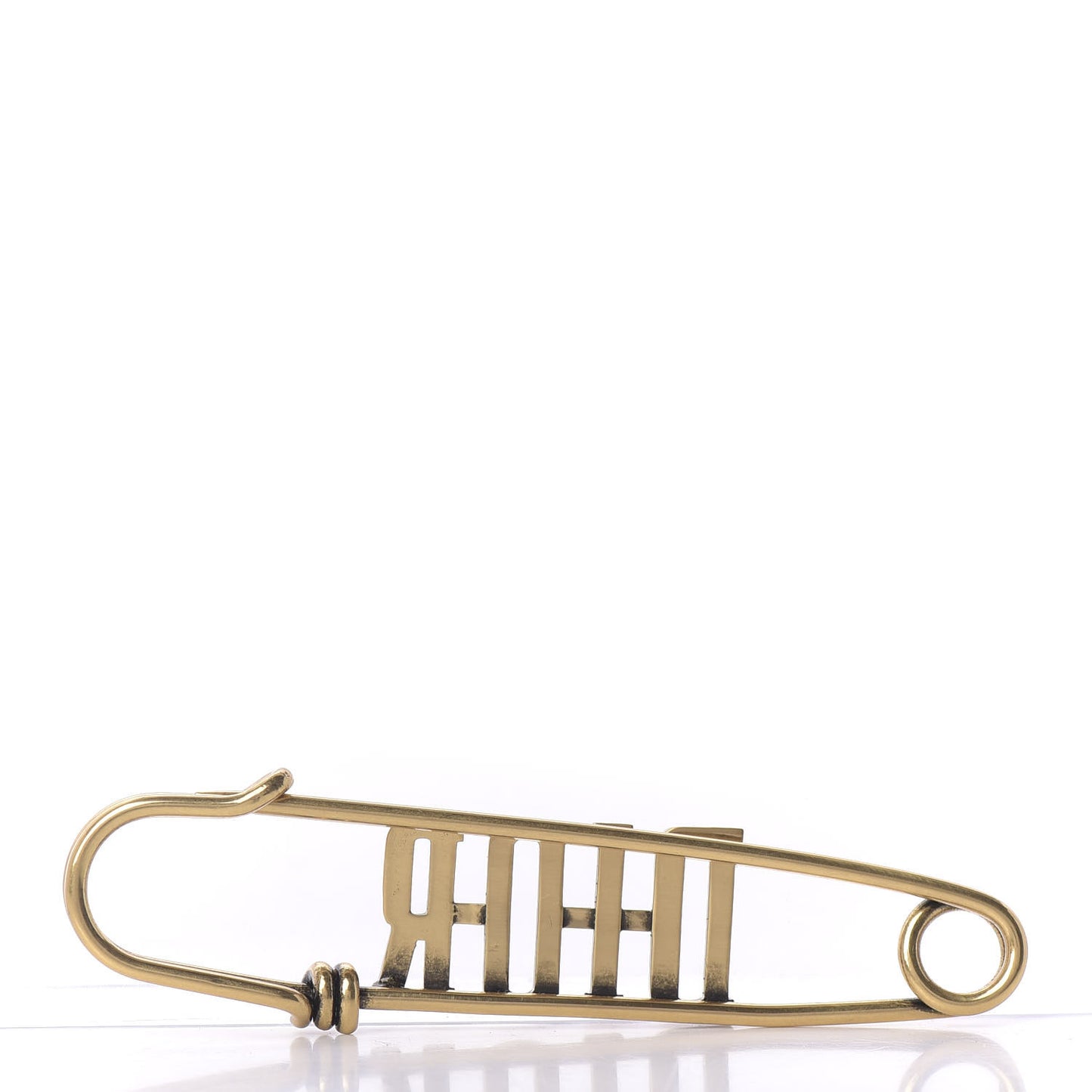 Logo Brooch Gold