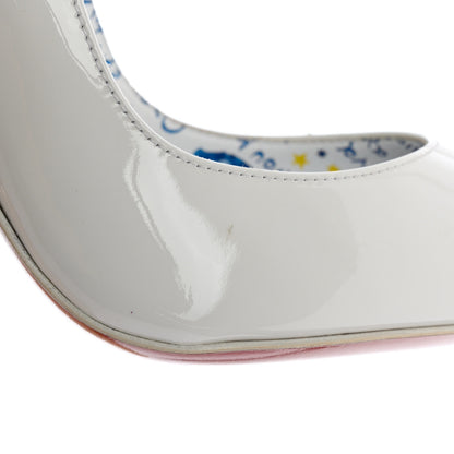 Christian Louboutin Patent Hot Chick 100 Pumps 36.5 White 8 of 9