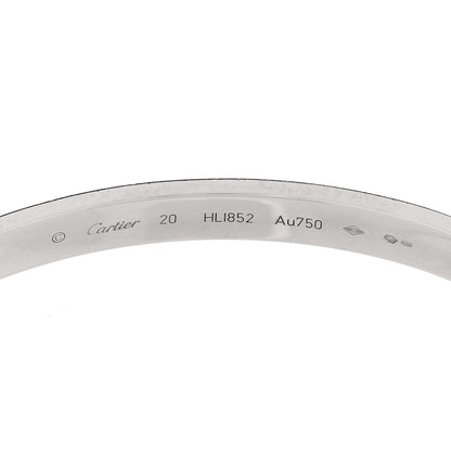 Cartier 18K White Gold LOVE Bracelet 20 5 of 8