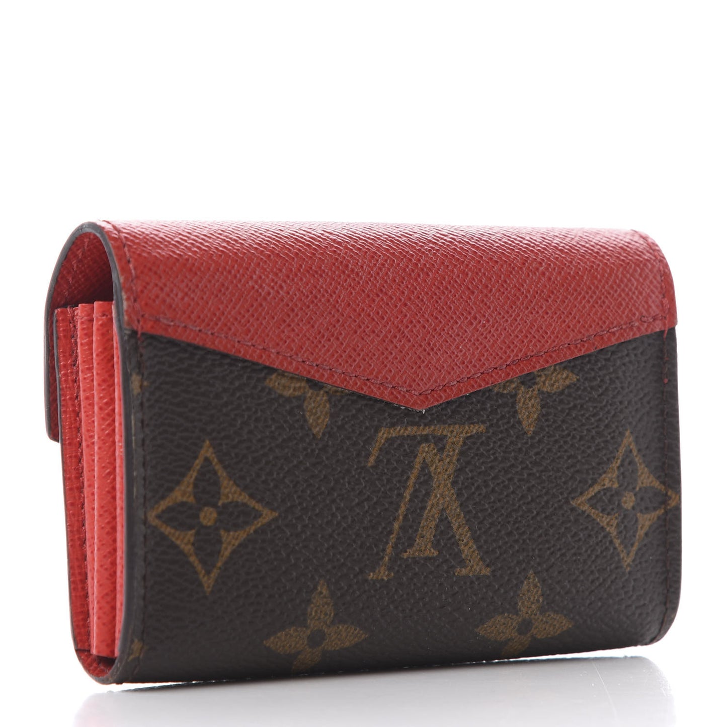 Monogram Sarah Multicartes Coquelicot