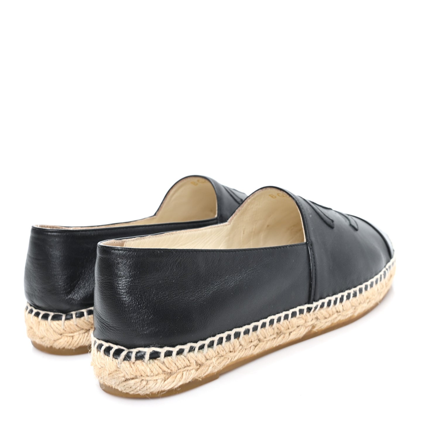 Lambskin CC Espadrilles 40 Black