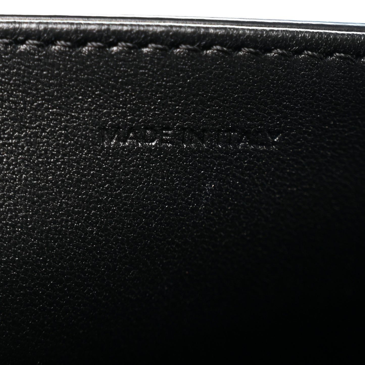 Shiny Calfskin Triomphe Chain Shoulder Bag Black