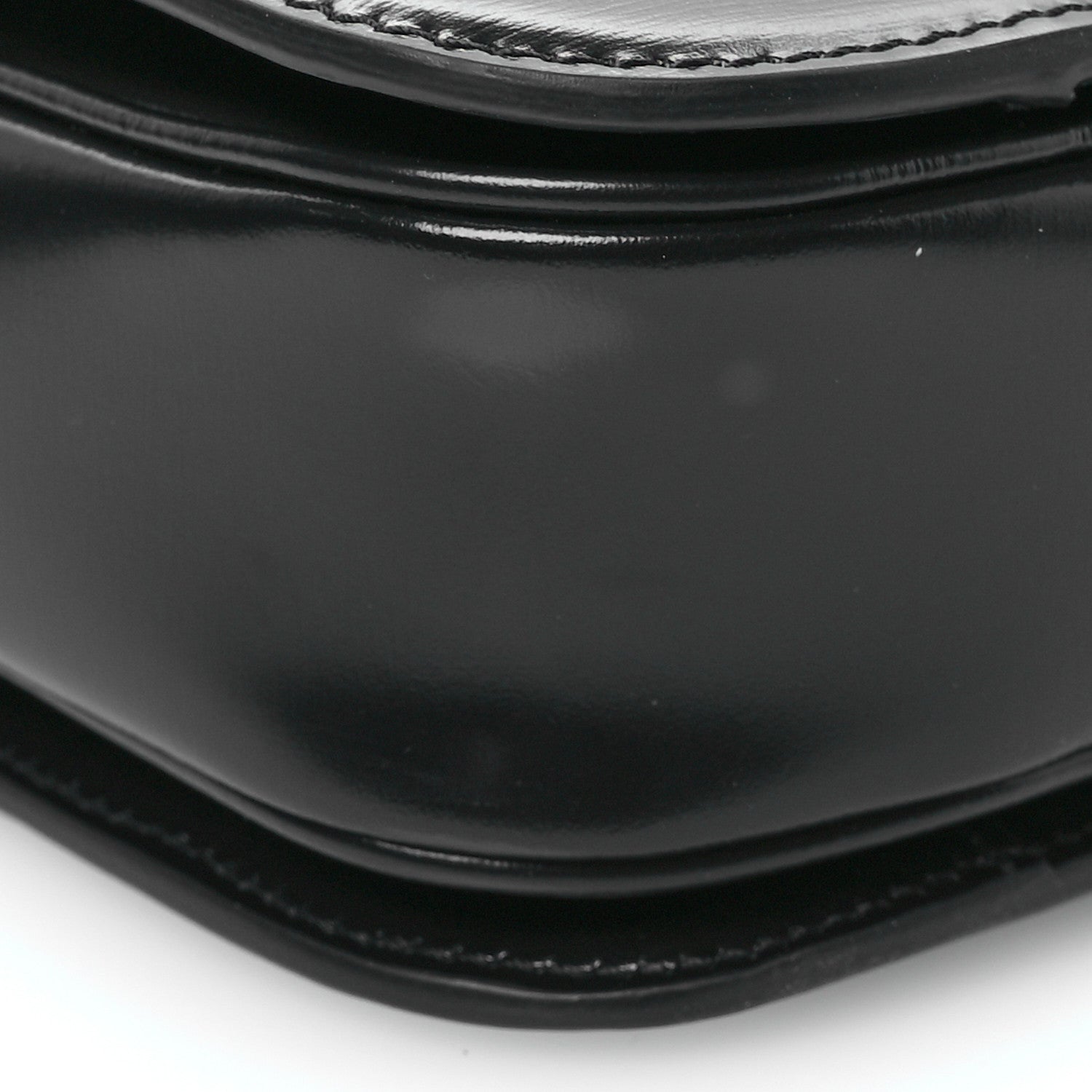 Celine Shiny Calfskin Medium Triomphe Black 8 of 11