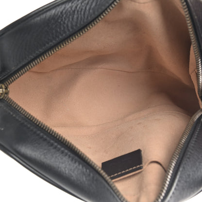 Gucci Calfskin Matelasse Small GG Marmont Chain Shoulder Bag Black 4 of 8