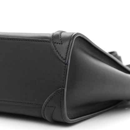 Celine Smooth Calfskin Nano Luggage Black 12 of 12