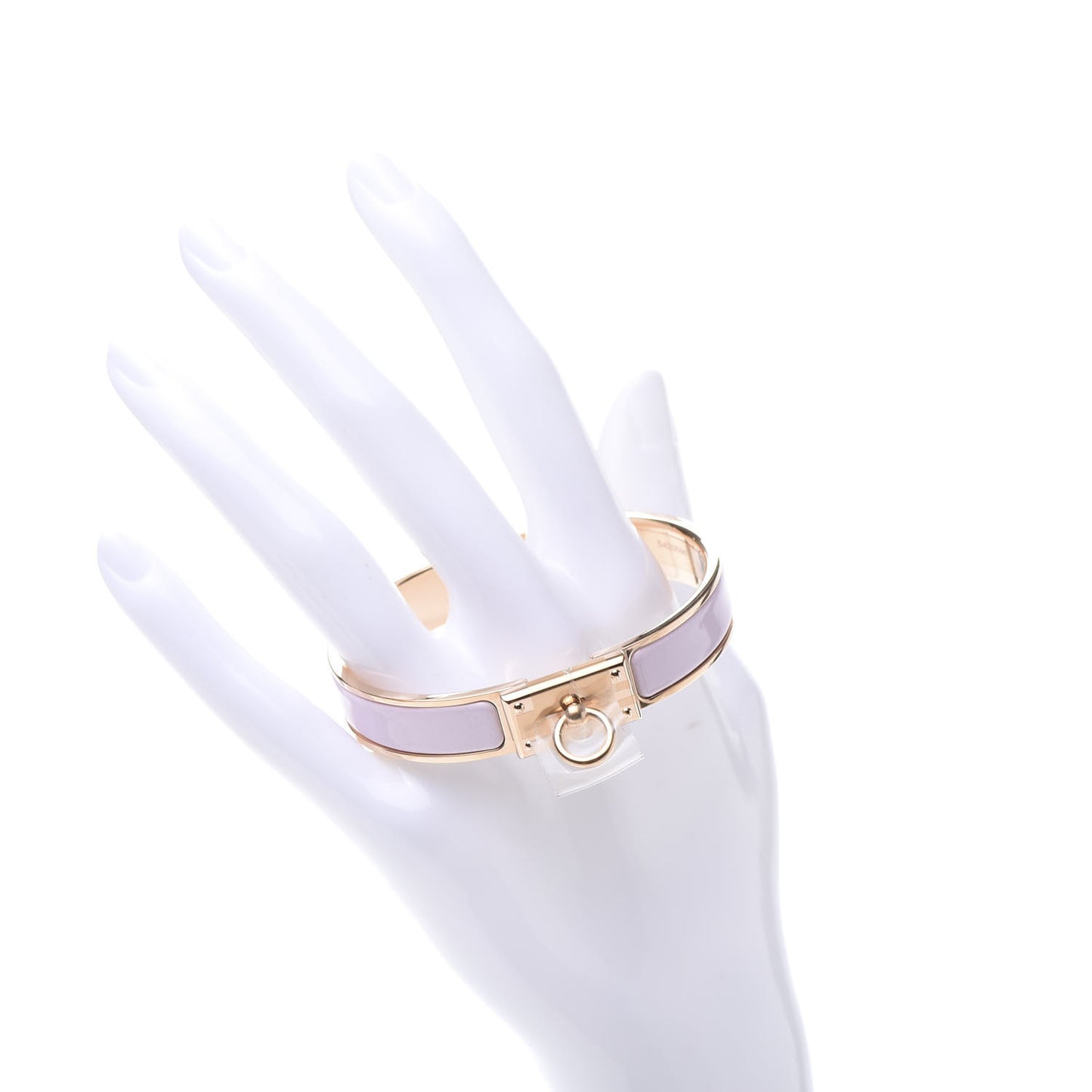 Enamel Clic Anneau Bracelet GM Rose Dragee