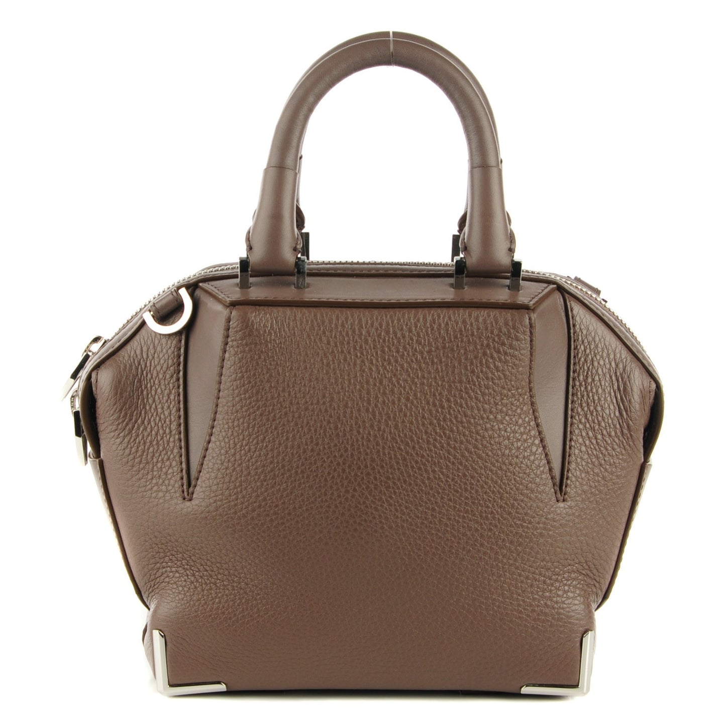 Pebbled Calfskin Mini Emile Taupe Silver Hardware