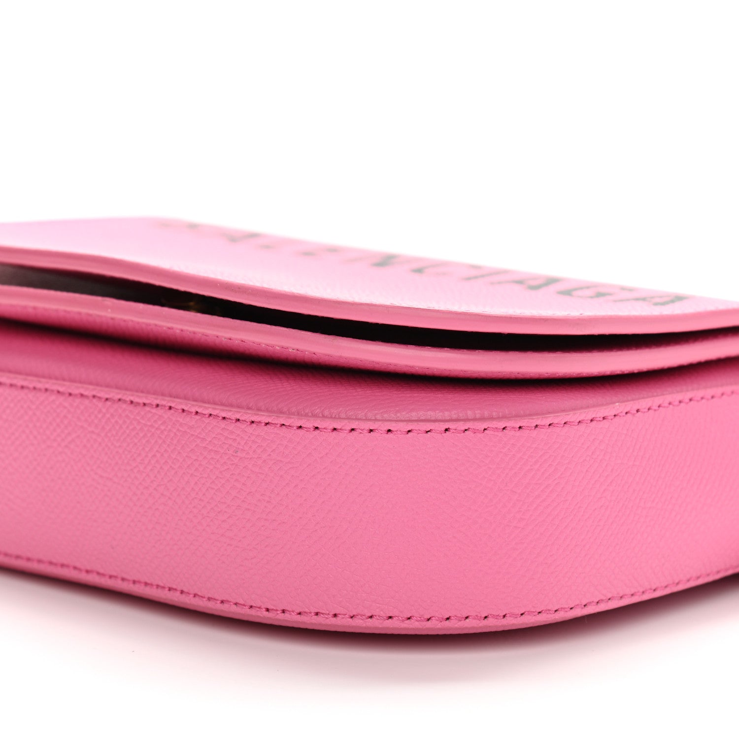 Balenciaga Signature Grained Calfskin Logo Print Ville Day Bag XS Rose Bubblegum Black 11 of 14